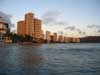 Hotels along Waikiki at sunset. (9/18/04)