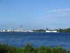 U.S.S. Missouri and Arizona Memorial, Pearl Harbor. (9/19/04)