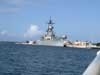 U.S.S. Missouri from the motor launch. (9/19/04)