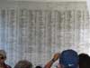 Wall of Remembrance, U.S.S. Arizona Memorial. (9/19/04)