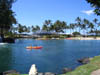 Lagoon beach and lagoon, Hilton Waikoloa Village, Hawai'i