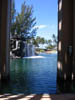 Waterfall from the grand staircase, Hilton Waikoloa Village, Hawai'i