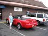 Hot lady with hot car at the Big Island Grill, Kailua-Kona, Hawai'i