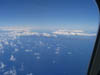 Molokai through the clouuds on the way home.