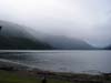 Lake Crescent, grey foggy morning