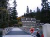 Lake Crescent Lodge from the end of the dock