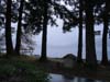 Lake Crescent, drizzle settling in