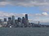 Ferry back to Seattle, city skyline